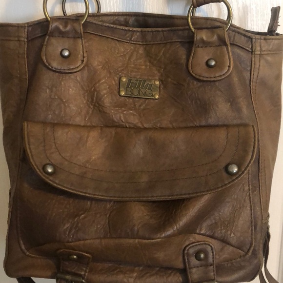 billabong leather purse